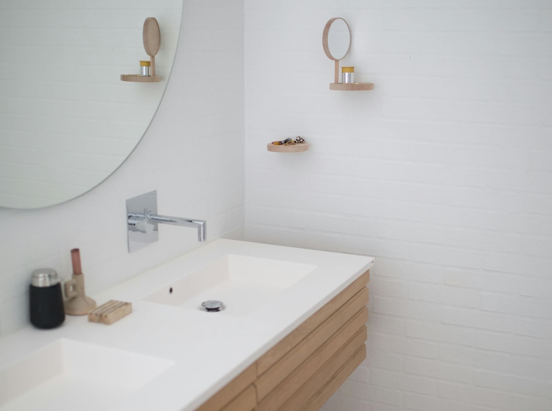 Bathroom sink with faucet related to home plumbing and water heater repair questions for homeowners